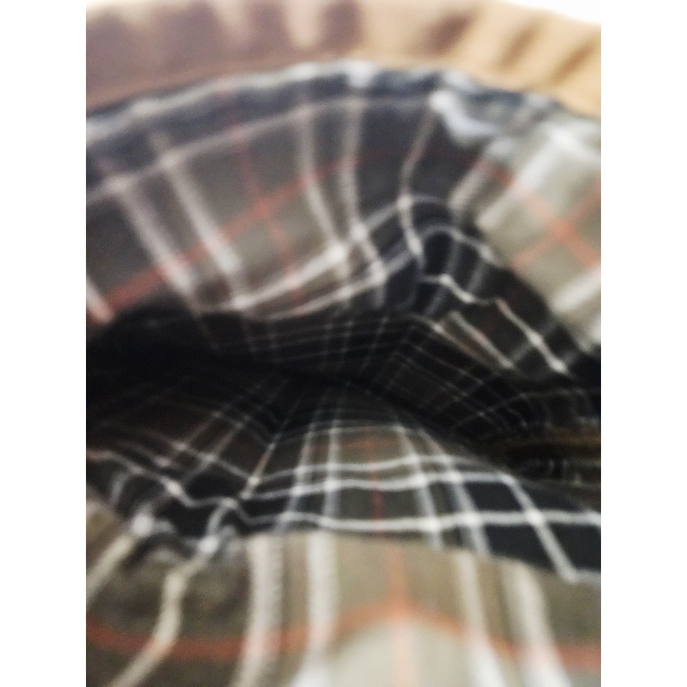 Carhartt Plaid Lined Brown Original Dungaree Fit Canvas Work Pants Mens 42x30 - Picture 3 of 11